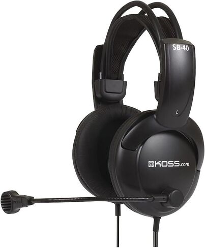Koss SB40 Computer Headset with Microphone, black/gold in Saudi Arabia
