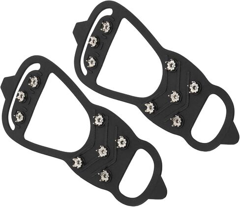 Generic غطاء مسامير أحذية Ice Crampons ذو تأثير جيد مضاد للانزلاق للأنشطة الخارجية، M: زوج واحد in Kuwait