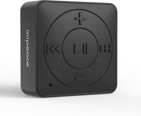 MIPEACE Bluetooth Adapter for Wired Headphones, 3.5mm Aux, Black | Receiver only, not transmitter, Bluetooth 5.3, built-in mic, USB-C charging, car stereo & speakers, 3.5mm cable not included in Saudi Arabia
