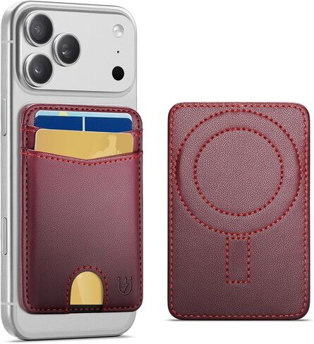 for Magsafe Wallet Magnetic Card Holder RFID Blocking, Purple | Strong Magnet, Slim Wallet, Stick on Phones and Cases, for iPhone 17/16/15/14/13/12/ Pro/Max/Plus in Saudi Arabia