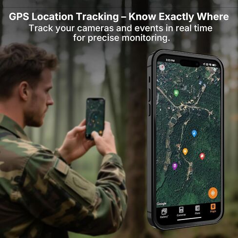 Meidase S965 Pro Cellular Trail Camera (Non-WiFi), 4G LTE Remote Monitoring, Live View, 7800mAh Battery, GPS Tracking, Multi-Cam Data Plan, Motion Activated in Saudi Arabia