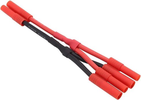 HXT 4mm Parallel Lipo Adapter 12awg 10cm Silicone Wire Ultra Heavy in Saudi Arabia