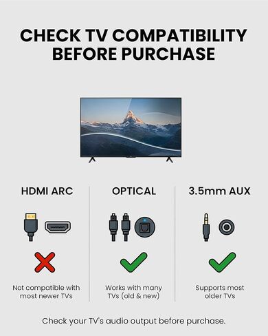 Avantree HT5009 Plus -Wireless TV Headphones with aptX-Adaptive Transmitter | TV Watching via Optical, AUX or Bluetooth, Clear Voice & Volume Boost for Seniors, Comfor Fit, 60H Playtime & Charging Dock in Saudi Arabia