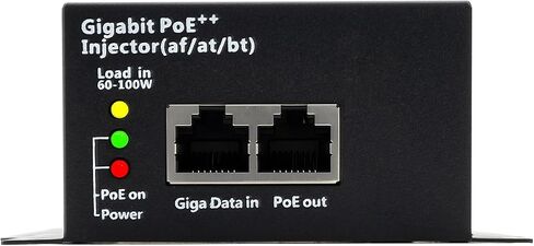 High Power 90W Gigabit PoE++ Injector Adapter | RJ-45 Shielded, IEEE 802.3af/at/bt Compliant, Converts Non-PoE to PoE++ (95W/60W/30W/15.4W), Integrated Power Supply in Saudi Arabia