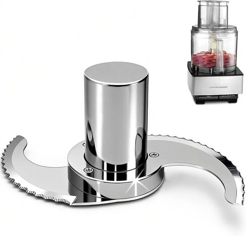 Less-Microplastic Blade for Cuisinart Food Processor, 14-Cup/DLC-001TXB-CSR | 304 Stainless Steel Shell, Crack Chip Flake & Stain Resistant, Easy Cleanup, Modular, Reliable and Durable, Serrated Edge in Kuwait