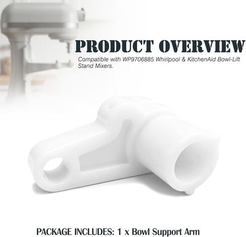Bowl Lift Arm Fits KitchenAid Whirlpool Stand Mixer WP9706885 AP6013734 | Replaces WP9706885, AP6013734, 9703470, PS11746961. Bowl support arm for KitchenAid bowl-lift stand mixers. in Saudi Arabia