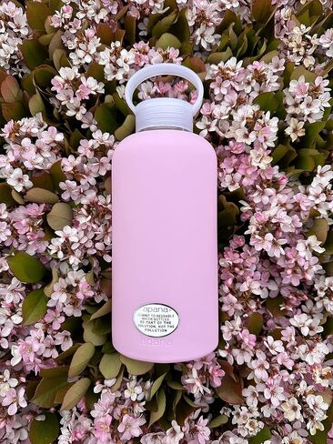 Apana Yoga Glass Water Bottles BPA Free Non Slip Sleeve Leak Proof Lid Reusable 32 Oz Sports Water Bottle Wide Mouth Lid Portable Hydration Tumbler in Saudi Arabia