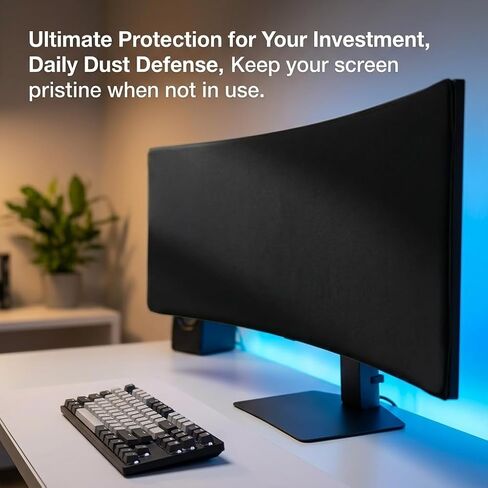Dust Cover for Samsung 34" Odyssey G5 Gaming Monitor, Neoprene | Compatible with G55T, G55A, 1.5mm Thick Neoprene for Ultra-Wide Curved Screen, Waterproof, Anti-Scratch & Anti-Fingerprint in Saudi Arabia