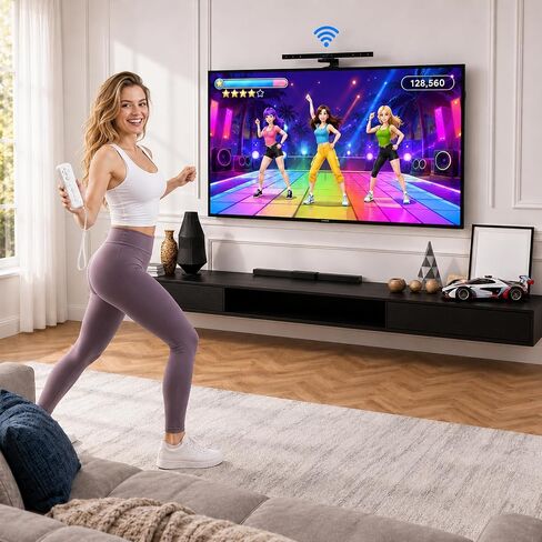 Wii Wired Sensor Bar for Wii and Wii U Console, Motion Game Accessories | Wii Motion Sensor Bar with Stand, Plug and Play, Wired Infrared Ray Sensor Bar, Wii Game Accessories in Saudi Arabia