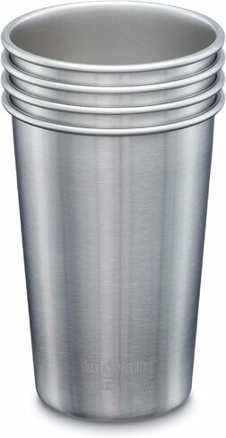 Klean Kanteen Single Wall Stainless Steel Cups, Pint Glasses 4 Pack in 16oz in Saudi Arabia