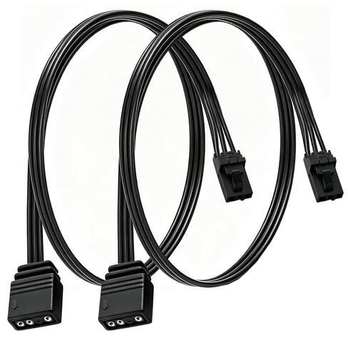 3Pin to ARGB Sync Cable, RGB Control Cable for ASUS ROG Thor II Psu(2 Pack) | PVC ARGB Light Syncs Wire for ROG Smooth Light Effects In Gaming Rigs in Saudi Arabia