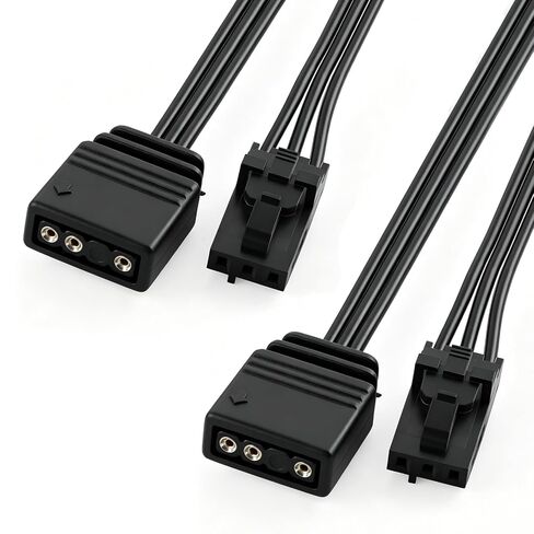 3Pin to ARGB Sync Cable, RGB Control Cable for ASUS ROG Thor II Psu(2 Pack) | PVC ARGB Light Syncs Wire for ROG Smooth Light Effects In Gaming Rigs in Saudi Arabia