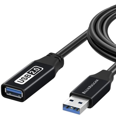 BlueRigger Active USB 3.0 Extension Cable 32FT (5 Gbps USB Extender Cord, in-Wall CL3 Rated) - Long USB Extension Cable for Webcam, VR Headset, Printer, Hard Drive, Keyboard, Mouse in Saudi Arabia