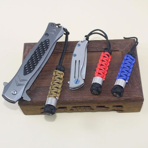 Trufas 3 Pack Knife Lanyards with Steel Beads Paracord Tactical Lanyards | for Knife EDC Tools Backpacks Keychains, Zipper Pulls, Paracord Keychain 5 INCHES in Saudi Arabia
