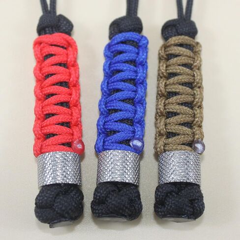 Trufas 3 Pack Knife Lanyards with Steel Beads Paracord Tactical Lanyards | for Knife EDC Tools Backpacks Keychains, Zipper Pulls, Paracord Keychain 5 INCHES in Saudi Arabia