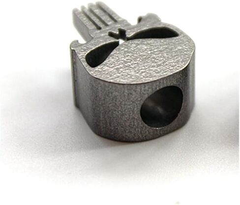 Long Teeth Skull Shape Titanium Lanyard Bead for Knife Zipper Pull Jewelry Paracord Flashlight Knuckles Bracelet Necklace 550 Parachute Cord EDC Pendant in Saudi Arabia