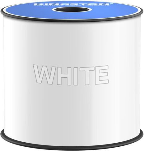 Kingston Premium Vinyl Label Tape, White, 4" x 150' | Compatible with LabelTac printers, DuraLabel, VnM SignMaker, SafetyPro, Viscom and other printers in Saudi Arabia