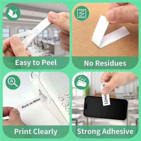 TZe-231 12mm 0.47 Laminated White for Brother P-Touch Label Tape Tz Tape in Saudi Arabia
