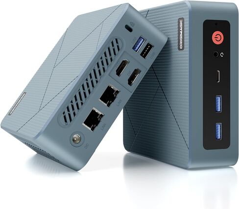 Mini PC, Mini Computers with AMD Ryzen 5 3500U(Beat 4300U/N150/N95), 8GB DDR4 256GB SSD + PCIe 3.0 NVMe Slot, Dual RJ45, Triple 4K Display, USB-C, WiFi 5/BT 5.0, Desktop Computers for Office/Home in Saudi Arabia