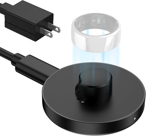 Compatible with Oura Ring Gen 3 (Size10) Charger Fast Charging Dock with Infrared Sensing, Auto Stop Protection, Indicator, Non-Slip Base, Charger for Smart Ring Includes 59 Inch USB-C Cable in Kuwait