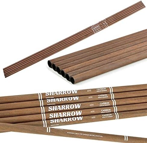 31 Inch 6.2mm Archery Pure Carbon Hunting Arrow Shaft Tubes Spine 340 400 500 600 for DIY Hunting Arrows Bare Raw Shaft Recurve Bow Compound Bow Shooting 6/12/24pcs in Saudi Arabia