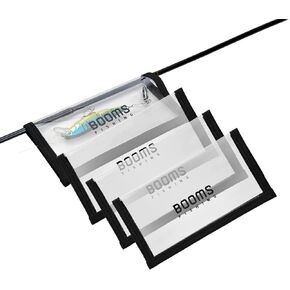 Booms Fishing LW1 يلتف طعم الصيد، أغطية خطاف PVC شفافة متينة، انظر السحر بسهولة، حامي طعم المياه المالحة، منظم خطاف الصيد، حافظ على خطاف الصيد، متوفر في حجمين، عبوتين أو 4 عبوات in Kuwait