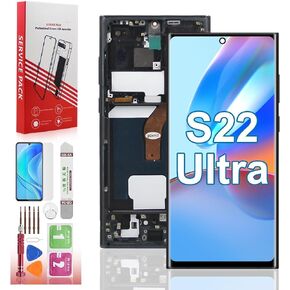 OLED for Samsung Galaxy S23 Ultra Screen Replacement with Frame | OLED,Supports Fingerprint,with Frame and Tools,Black,6.78 inch,US Version, in Saudi Arabia