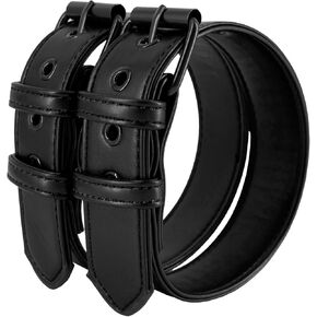 Men Leather Armband Adjustable Bulldog Buckle Bracelet Harness 2-Pack in Saudi Arabia