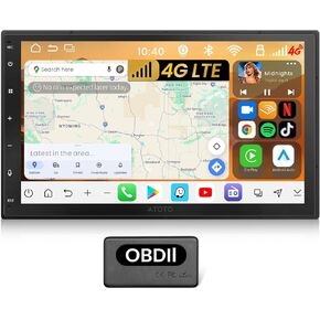 ATOTO S8L 7inch AI Android Double Din Car Stereo, w/OBD, 4G SIM+WiFi,4G+64G | Wireless CarPlay&Android Auto, Car Audio /DSP/Optical Out/5.1CH, HDMI in/Out, GPS Track in Saudi Arabia