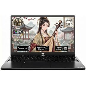 NIMO 15.6" Laptop, i5-12450H 8-Core (Beats i7-11800H)，16GB RAM 512GB SSD | Backlit Keyboard, Fingerprint, 100W Type-C Fast Charger, Windows 11, WiFi 6, FHD IPS, Ideal for Students & Business Computer in Saudi Arabia
