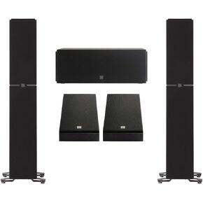 Definitive Technology Dymension 5.1 Channel Surround Sound System - Bundle with (2) DM40 Towers, (1) DM20 Center Channel, (2) DM95 Rear Speakers, and (1) DN8 Subwoofer in Kuwait
