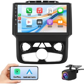 ستيريو سيارة Junsun لدودج رام 1500 2500 2013-2019 CarPlay/Android Auto | 5G WiFi 9 "HD IPS Display Support Cargo Rearview GPS DSP RDS BT AM/FM Auto AC 2GB+32GB ROM in Kuwait