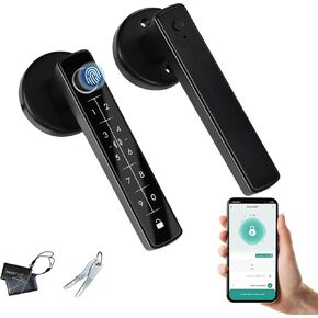 Smart Fingerprint Door Lock, 5 in 1 Keyless Entry Biometric Door Lock with Keypad, APP/IC Card/Fingerprint/Code/Key Unlock for Home Bedroom Apartment in Saudi Arabia