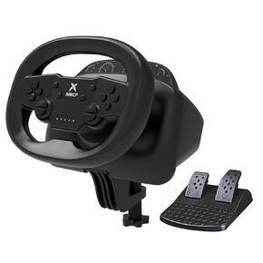 DOYO PS4 Steering Wheel and Pedals, 270 Degree Wireless Gaming Racing Wheel with Dual-Vibration Motors, Pro Racing Wheel for PC, Switch, PS4, PS3, IOS & Android Mobile Phones in Saudi Arabia