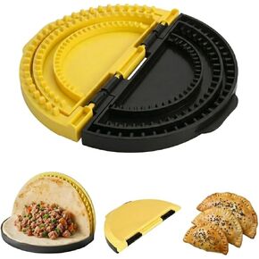 3-in-1 Tortilla Crimper & Press, Quesadilla Maker, Tortilla Sealer, Empanada Press, Detachable Shark Tooth Design, BPA-Free, Makes Sealed Quesadillas, Tacos, Burritos, Dumplings (6/8/10 inch) in Saudi Arabia