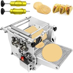 Electric Tortilla Maker, 2 Mold(4INCH+6INCH) Tortilla Maker Machine with Non-Stick Coating, 1.5MM-5.5MM Adjustable Thick Chapatti Machine for Pizzas Sopes Roti Pita Tortilla,Gold in Saudi Arabia