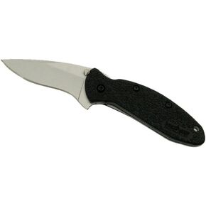 Kershaw Scallion Pocket Knife, Black and Gray, 2.4 Inch Stainless Steel Drop Point Blade, EDC with Assisted Opening, Dual Locking, Made in the USA, Everyday Carry Pocket Knife for Men and Women in Saudi Arabia