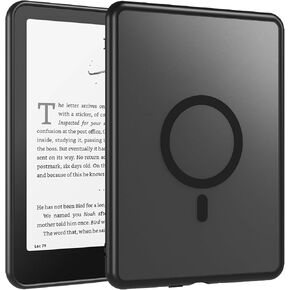 OWKEY Magnetic Case for 7" Kindle Paperwhite 12th Gen 2024 and Kindle Colorsoft - with AirBag Compatible with iPhone MagSafe, Black in Saudi Arabia