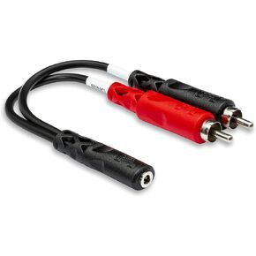 Hosa YMP-434 3.5 mm TRSF to Dual 1/4 Inch TS Stereo Breakout Cable in Kuwait