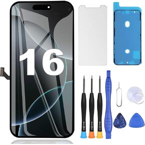 ZOETEC Screen Replacement for iPhone 15 Pro LCD, 6.1'' Retina Display 3D Touch Screen Digitizer Assembly with Repair Tool Kits, Waterproof Adhesive, Tempered Glass in Saudi Arabia