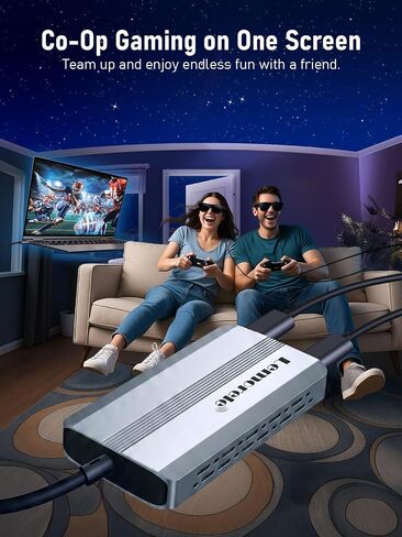 مقسم فيديو Lemorele USB-C، مخرج USB-C مزدوج 4K@60 هرتز، 100 وات PD | متوافق مع Steam Deck والمحول الأصلي، يدعم نظارات AR والشاشات المحمولة، وضع المرآة Mac فقط، وليس للمحول 2 in Kuwait