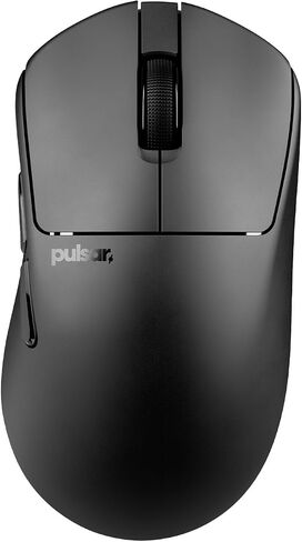 Pulsar Gaming Gears X3 Crazylight Wireless Gaming Mouse, Mini, Jet Black | Ultra Lightweight 1.51 oz (43g), Ergonomic, Inward Side, Back-Moderate Hump, Palm/Relaxed Claw Grip, XS-1, 32K DPI, 8K in Saudi Arabia