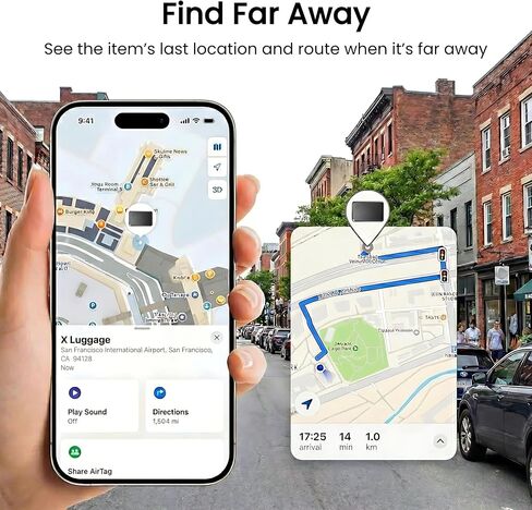 MFi Certified Wallet Tracker Card Compatible with Apple Find My Air Tag iOS | Slim Bluetooth Tracker Card For Wallets Passports Luggage With Rechargeable Battery Waterproof No Subscription Item Locator in Saudi Arabia