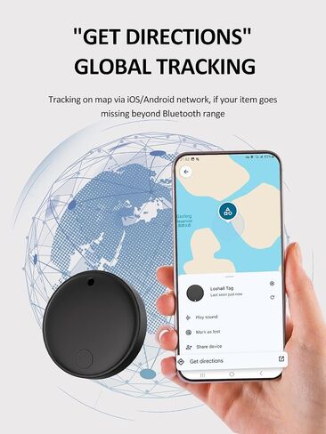 Tracker Tags for Android & iOS, Smart Tag for Luggage, Wallet, Keys | Key Finder Tracking Device, Both Works with Apple Find My & Google's Find Hub - 2 Pack in Saudi Arabia