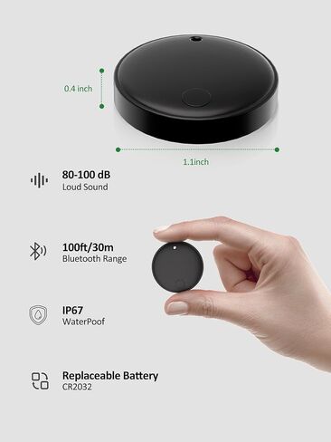 Tracker Tags for Android & iOS, Smart Tag for Luggage, Wallet, Keys | Key Finder Tracking Device, Both Works with Apple Find My & Google's Find Hub - 2 Pack in Saudi Arabia