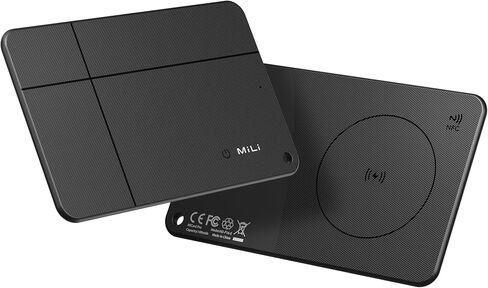 MiLi 2026 Wallet Tracker Card for Android, Certified by Google Find Hub | Bluetooth Wallet Finder Thin Card Wireless Rechargeable for Keys, Bags, Passport in Saudi Arabia