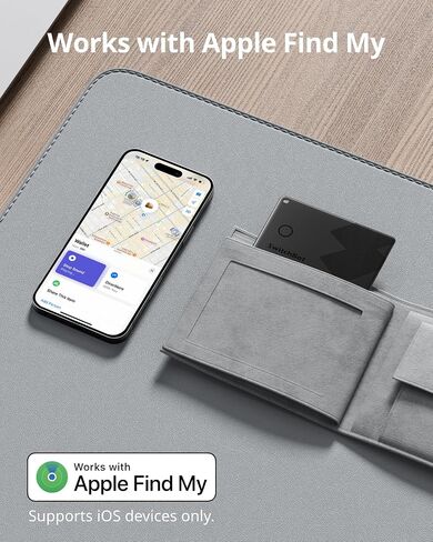 SwitchBot Slim Wallet Tracker Card (2.5mm) – Works with Apple Find My (iOS Only), Credit Card Finder for Wallet, Phone & Keys, IP67 Waterproof, Up to 3-Year Battery in Saudi Arabia