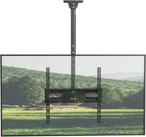 Ceiling TV Mount for 43-86 Screens, Heavy Duty Full Motion TV Bracket | Tilt & 360° Swivel, Height Adjustable, Fits Most LCD LED OLED 4K TVs, Supports up to 132lbs, Max VESA 600x400mm,Black in Saudi Arabia