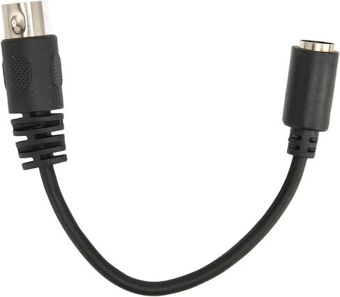 Fabater DIN 5 Pin to Mini DIN 6 Pin Keyboard Mouse Adapter Cable | PS2 Keyboard Mouse Converter Cord, PVC Material, Plug and Play, for PC and Retro Devices in Saudi Arabia