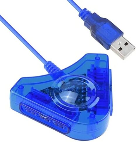 PS2 to PC Converter Plug and Play Cable for 2 Joysticks, Easy in Saudi Arabia